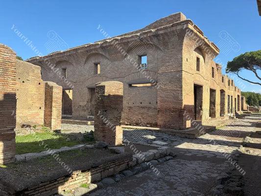 Ancient apartment block (insulae) from Via di Diana at Ostia Antica History Photography