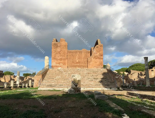 Temple of Jupiter Juno and Minerva at Ostia Antica History Photography