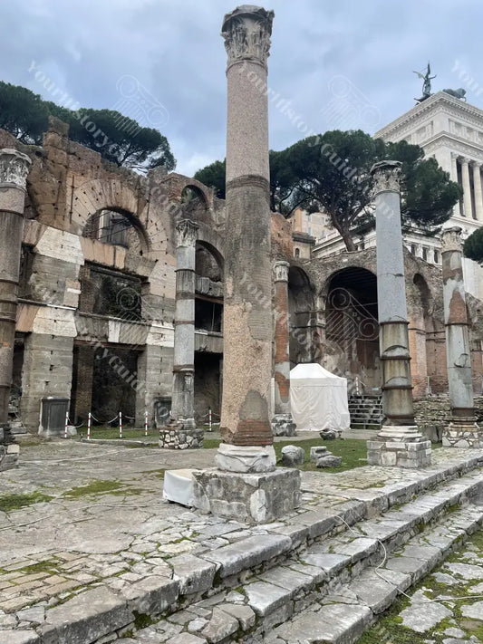 The Forum of Caesar West portico Rome History Photography