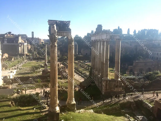 The Forum Romanum from the Tabularium Rome History Photography